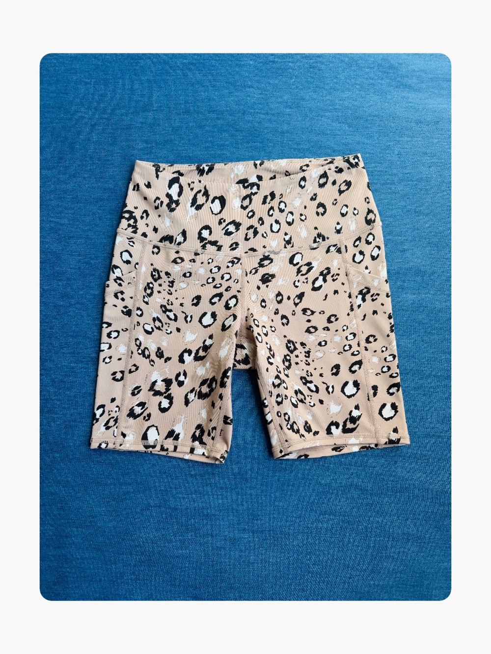★ Zella High Waisted Fashion Forward Athletic Shorts - Tan Animal Print ★